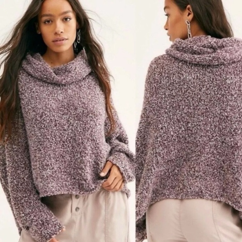 Free People‎ BFF Cowl Neck Oversized Sweater
